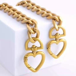 Heart Shape Purse Extender Chain for Metal Handbag Replacement Purse Chain Strap Shoulder Strap DIY