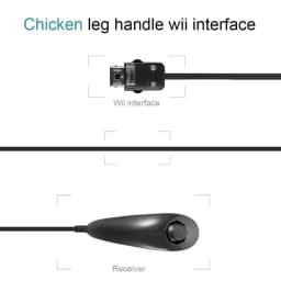5 Colors Wired Nunchuck For Nintendo Wii Game Controller Hand Curved Game Handle Controller Nunchuk For Wii Gamepad Accessories