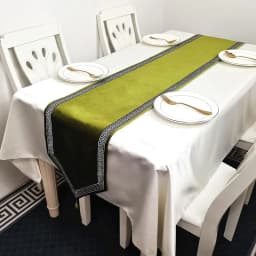 New Chinese Simple Tablecloth Modern Table Black Flag Runner European Velvet Bed Runner Pure Color Table Cloth