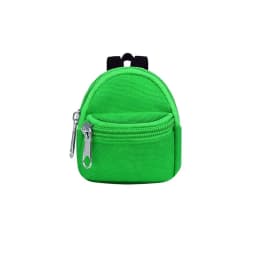 1 Piece Double-Shoulder Zipper Small Coin Purse Keychain Mini Backpack Pendant