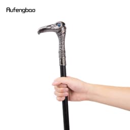 Eagle Head Luxury Decorative Small Diameter Tube Walking Cane Elegant Fashion Cosplay Alloy Crosier Vintage Walking Stick 93cm