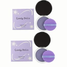 Lavender Pressed Powder Matte Powder Lasting Oil Control Full Coverage Face Compact Setting Powder Makeup Foundation Cosmetics