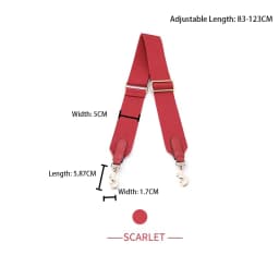 Wide Shoulder Strap Canvas Bag Strap Lengthened Slung Adjustable Strap Durable Replacement Bag Belt Bag Accessories