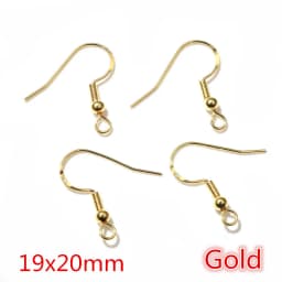 50pcs 2-Styles 925 Sterling Silver Plated Gold Rhodium Earrings Hooks Findings for DIY Earring Jewelry Making Accessories
