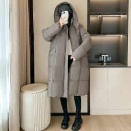 Winter Warmth Women's Mid-Length Down Cotton Jacket Over-the-Knee Parkas New Loose Quilted Coat Thickened Outerwear Trendy Tops
