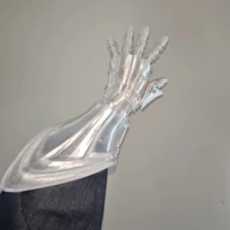 Medieval Knight Gothic Hand Armor 3D Printing Plastic Techwear Punk Long Gloves Man Woman Cosplay Mechanical Arm