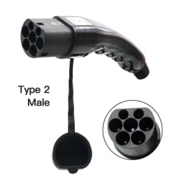 3.6KW 7.2 11 22KW Male Type 2 EVSE Female Gun EV Charger Car Plug IEC 62196 Convertor 16A 32A Electric Vehicle Charging Station