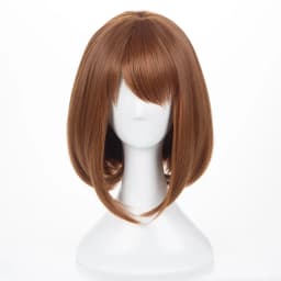 Short Brown Bob Heat Resistant Cosplay Costume Wig Anime My Hero Academia Ochako Uraraka Synthetic Wigs