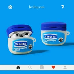 For AirPods Pro3 Pro2 4 3 2 1 Pro Earphone Case 3D Creative Vaseline Cartoon Silicone Protective Headphone Box Cover