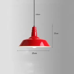 American Retro Red Pendant Lamp Led E27 Industrial Style Lighting Hot Pot Barbecue Modern Iron Art Restaurant Decor Lighting