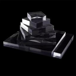Acrylic Display Block Retail Jewellery Stand For Window Cabinet Displays