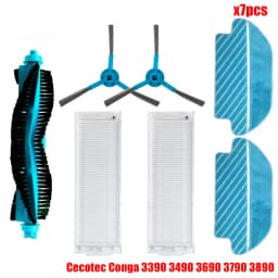 For Cecotec Conga 3290 3390 3490 3590 3690 3790 3890 Ultra Titanium Vital Vacuum Cleaner Main Side Brush Hepa Filter Spare Part