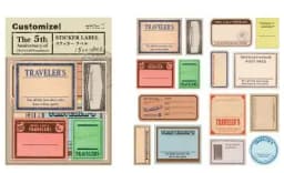Jamie Notes Vintage Stamp Stickers Retro Stamps Custom Label Sticker for Midori Travelers Notebook Diary Stationery Stickers