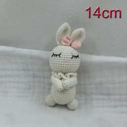 Handmade Kid Room Deco Stuffed Plush Toy Animal Amigurumi Handcrafts Kids Gifts Soft Fox Cow Lamb Birthday Sleeping Dolls