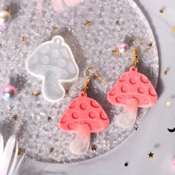 Handmade Earrings Silicone Mold UV Crystal Resin Epoxy Mold DIY Art Crafts Ear Studs Necklace Keychain Pendant Making Crafts