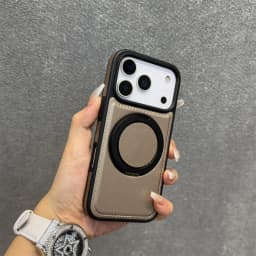 17 ProMax Wax PU Leather Magnetic Charging Phone Case For iPhone 14 15 16 Plus 17 Air 11 12 13 Pro Max 360° Rotating Stand Cover