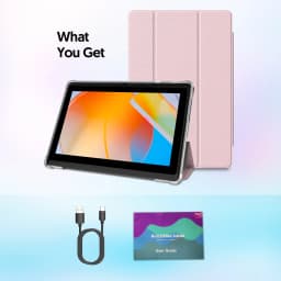 BAKEN 7-inch Tablet (Android 13, Quad-core, 2GB+32GB, Supports 1TB Expansion, WiFi 6, Dual Cameras); Includes Protective Case