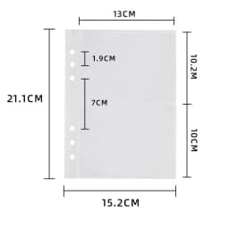 SKYSONIC A5 Binder Ring Collect Book Korea Idol Photo Organizer Journal Diary Agenda Planner Bullet Cover School Stationery