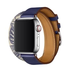 For Apple Watch Band Genuine Swift Leather Strap 8 7 41 45mm Double Tour Bracelet for iWatch Ulta 49mm 6 5 4 3 2 38 42mm 44 40mm