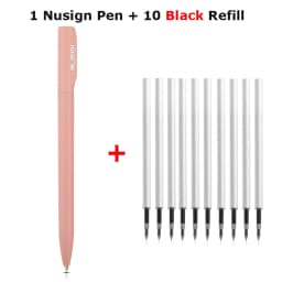 Nusign Gel Pen Neutral Pens Pучка Caneta Rotary Switch Smooth 0.5MM Black Ink Writing for Office School Cute Stationery