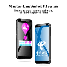 Melrose 2019 Mini Phones 4G LTE Smartphone Android Dual SIM Card Super 3.4 Inch Ultra Slim Mobile Phone 2000mAh Face Recognition