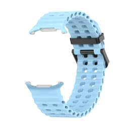 NEW Marine Silicone Strap for Samsung Watch Ultra 47mm Bracelet No Gaps Sport Two-Tone Band for Galaxy 8 Ultra Watchband Straps