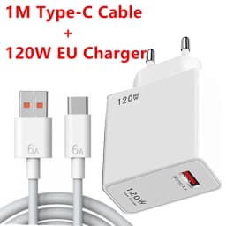 120W Gan 6A Fast Charger QC 5.0 USB Charger Quick Charge 5.0 Phone Charger for iPhone Huawei Samsung Xiaomi 6 8 Redmi EU US Plug