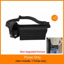 Multi Pocket Driver Waiter's Purse Waist Wallet 8 Slots Euro Coin Dispenser Coin Holder Sorter Collector Fanny Pack Cash Receipt
