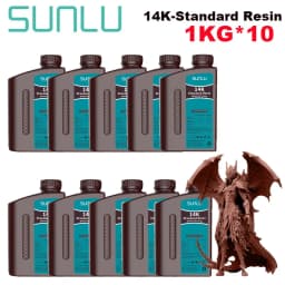 SUNLU 10KG ABS-Like/ Standard / Water-Wash/PA-Like/ 14K High Precision Resin 405nm Rapid UV-Curing Photopolymer Resin 1KG/Bottle