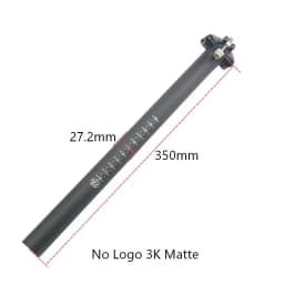 Alfa Pasca Carbon Fiber Seat Post 27.2/30.8/31.6mm Zero Offset Mountain/Road Bike Seat Parts No Logo 3K Matte/Glossy Accessorie