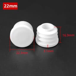 5~100Pcs 13mm~114mm White Round Plastic Blanking End Caps Chair Legs Tube Pipe Inserts Plug Bung Dust Cover Furniture Parts