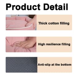 B-Square All Seasons Small Dog Bed Anti-slip Sleeping Cat Bed Breathable Soft Dog Bed for Medium Dog Cushion Pet Bed for Cat