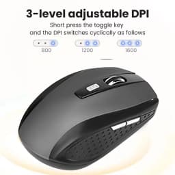 KEBIDUMEI 2.4G Wireless Mouse 6D Button 1600DPI Gaming Mouse Ergonomic Silent Office Mice Computer Accessories For Mac Windows
