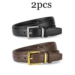 1-2pcs Simple Pin Buckle Soft Women's Belt Trendy Match Skirt Wide-leg Trousers Belt Fashionable Women's Clothing Accessories