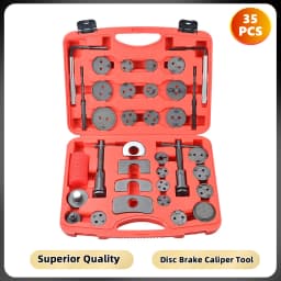 Podofo 35pcs Disc Brake Adjuster Tool Heavy Duty Brake Caliper Compression Tool Kit DiscBrake Caliper Tool for Brake Pad Replace