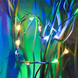 Battery Power Fairy Lights Silver Wire Xmas String Lamp Outdoor Garden Wedding Holiday Lights for Christmas Wedding Party Decor