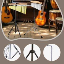 Bar Chimes Stand Professional Anti Slip Height Adjustable Musical Percussion Accessory for Stage Performance Practice Studio