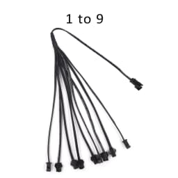 1 to 2/3/4/5/6/7/8/9/10 Way Splitter Connectors Cable for EL Wire Neon Light Accessories