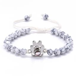 Beaded Personalized Photo Projection Bracelet Custom Photo Dog Paw Bracelet Pet Photo Necklace Cat PawPendant Commemorative Gift