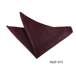 24cm Korean Style Leaf Floral Handkerchief For Men Suits Brown Red Pocket Square Polyester Woven Hanky Small Towel Tuxedo Cravat