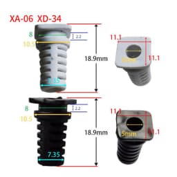 10 Pack Rubber Cable Gland Connector Strain Relief Cord Sleeve For Power Tools Electric Drill 3.5mm 4mm 5mm