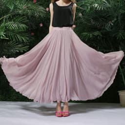 2022 Chiffon Long Skirts For Women Elegant Casual High Waist Boho Beach Maxi Skirts Saias Femme Solid Dance Skirt Streetwear