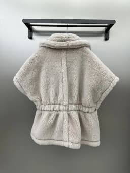Teddy Bear Shawl Female Autumn Winter Camel Jacket Sheep Wool Coat Lapel Short Alpaca Silk High-end Fashion Jacket
