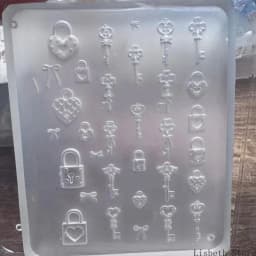 Art Moulds Silicone Template Designing Tool Lock Theme Silicone Handmade Molds for Manicure Creation