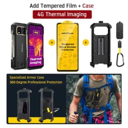 Ulefone Armor 27T + Rugged Phone Thermal Imager 12GB+256GB 10600mAh 6.78'' Android 14 Helio G99 Night Vision 4G NFC Smartphone