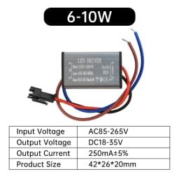 AC85-265V 1-24W IP68 Waterproof LED Driver Aluminum Encapsulated Power Supply for Outdoor Lighting Fixtures Universal Voltage