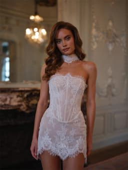 Kyoto Customized Exquisite Sequinned Flowers Mini Wedding Dress Sleeveless Lace-up Vestidos De Noche Sheath After Party Gown