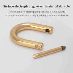 CRAZYSMITH Detachable Open Screw D Ring Buckle Removable Shackle Clasp Bag Straps Modification Hardware Handles Bag Accessories