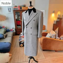 Men Double Breasted Long Wool Overcoat Lapel Black Formal Business Winter Trench Coat Gentleman Wedding Outerwear Customized