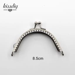 20 PCS 6.5/8.5/10.5/12.5/15.5CM Glossy Silver Basic Semicircle Metal Purse Frame Kiss Clasp Lock DIY Bag Accessories 5 Size